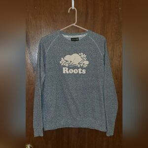 Roots Athletics Salt & Pepper Crewneck Sweatshirt Sz Large